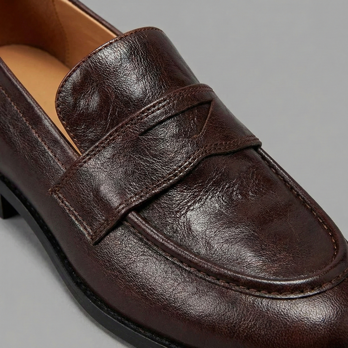 Mocassins en Cuir Style Rétro pour Femme