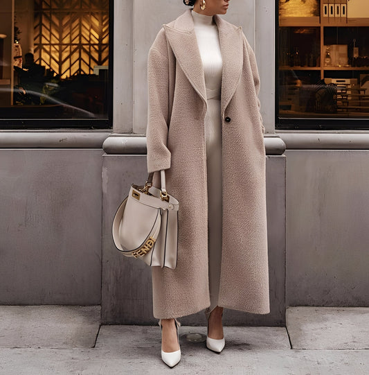 Manteau Long Coupe Ample Oversize pour Femme
