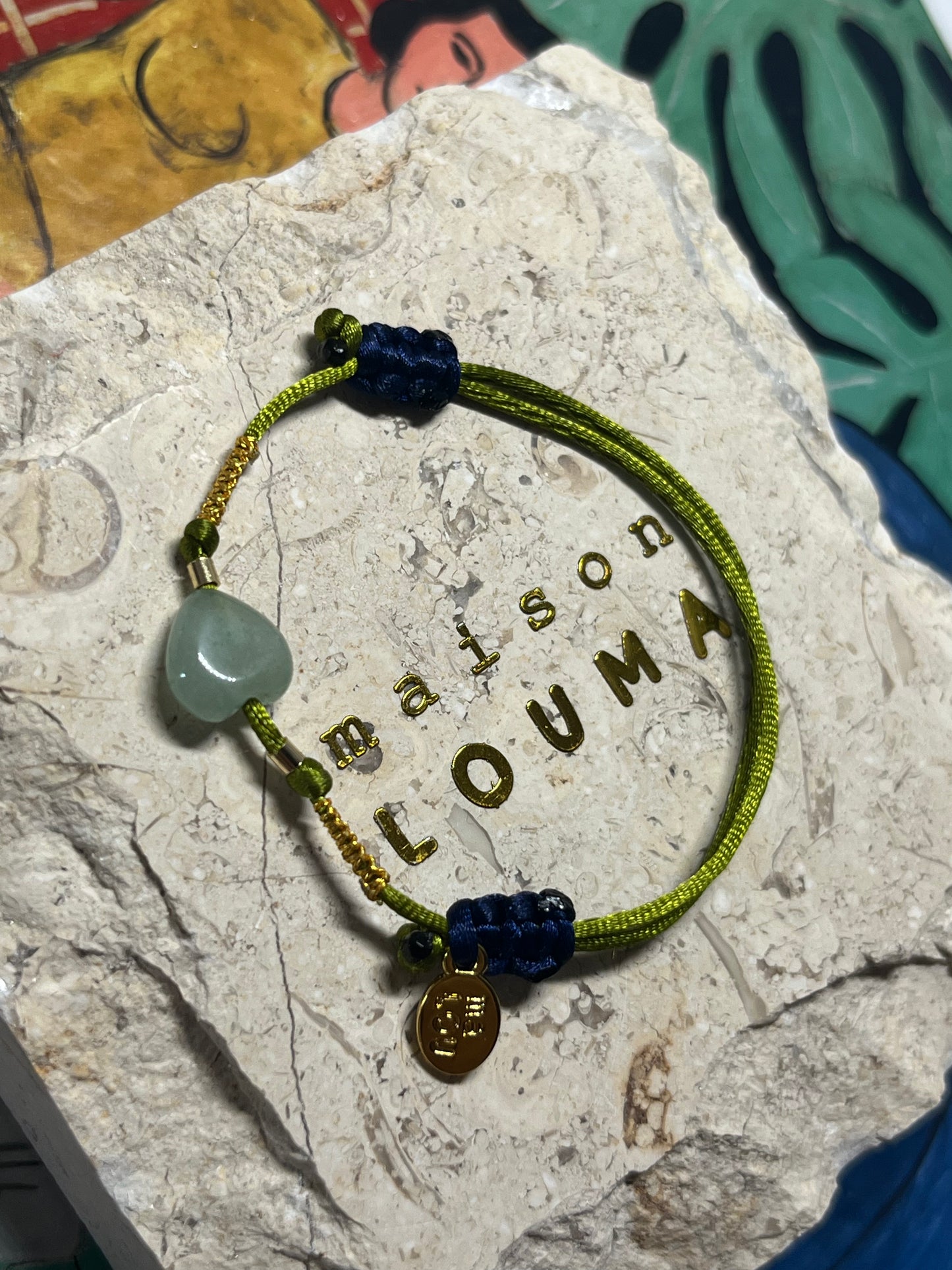 | Freedom | Bracelet - Heart Jade Stone -