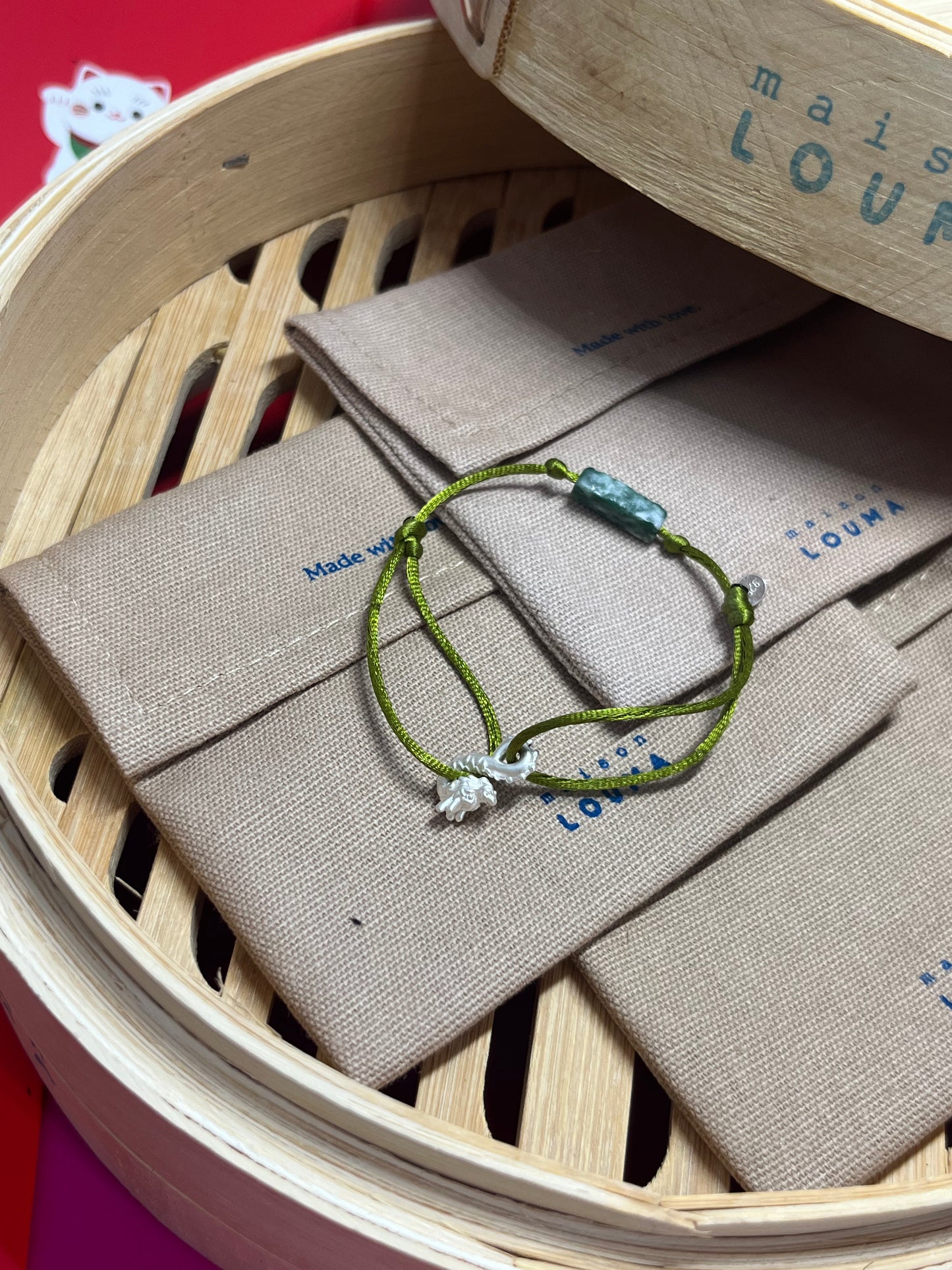 | Lucky | Chinese New year Bracelet - "Silver Dragon" -