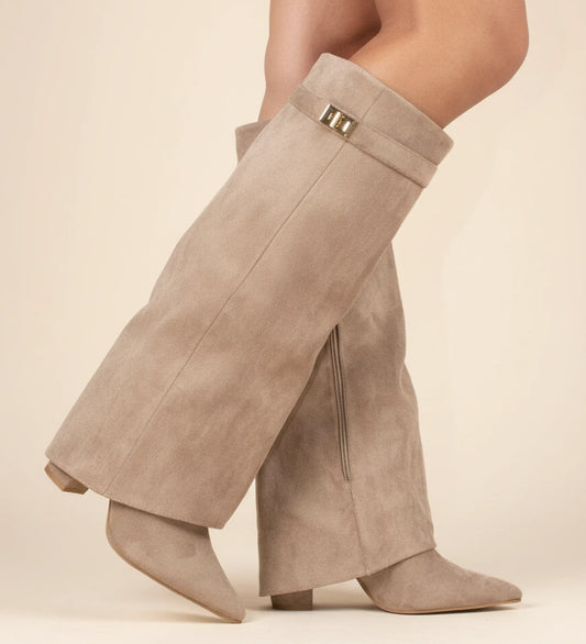 Bottes Hautes Slouch Bout Pointu pour Femme