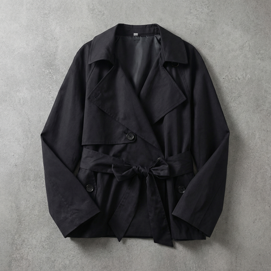 Trench-Coat Double Boutonnage Ceinturé pour Femme