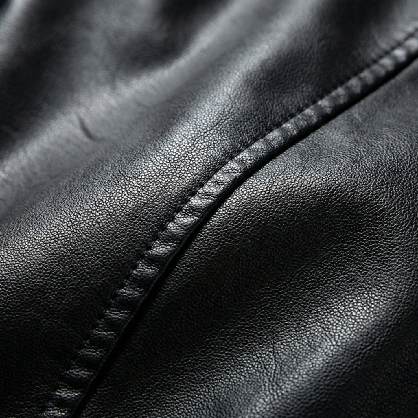 Veste en Similicuir Style Motard Boutons Décoratifs pour Femme