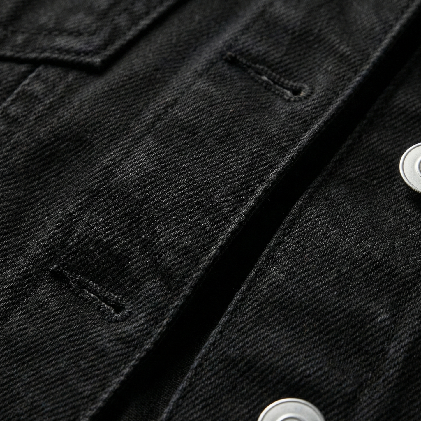 Veste en Denim Col Revers Poches Poitrine pour Femme