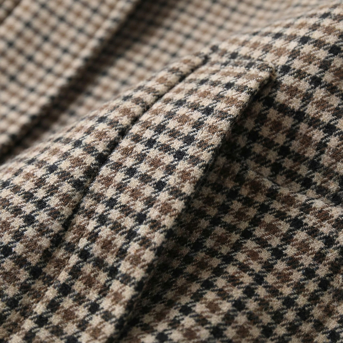 Manteau à Carreaux Double Boutonnage pour Femme