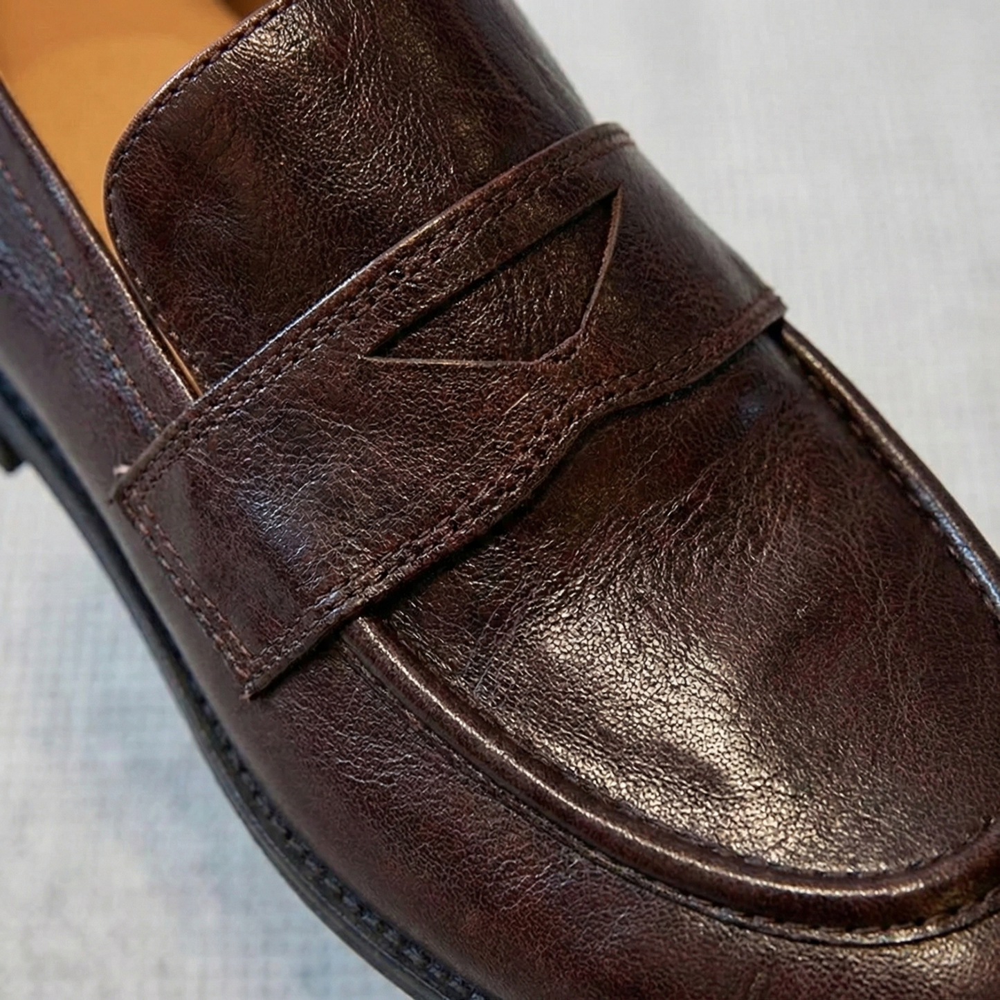 Mocassins en Cuir Style Rétro pour Femme