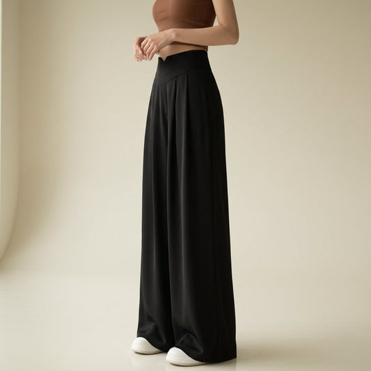 Pantalon Taille Haute Coupe Tailleur pour Femme