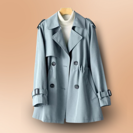 Trench-Coat Vintage Silhouette Allongée pour Femme