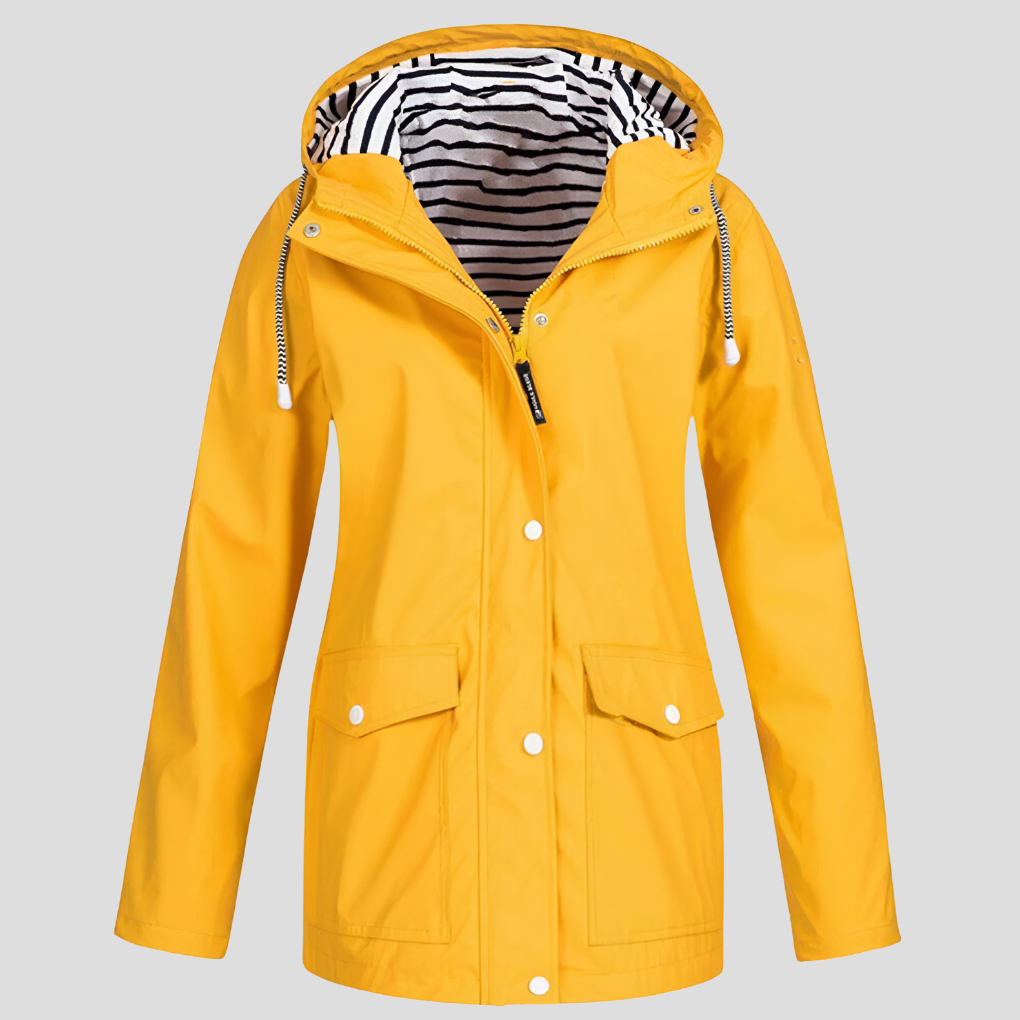 Veste Coupe-Vent à Capuche Ajustable pour Femme