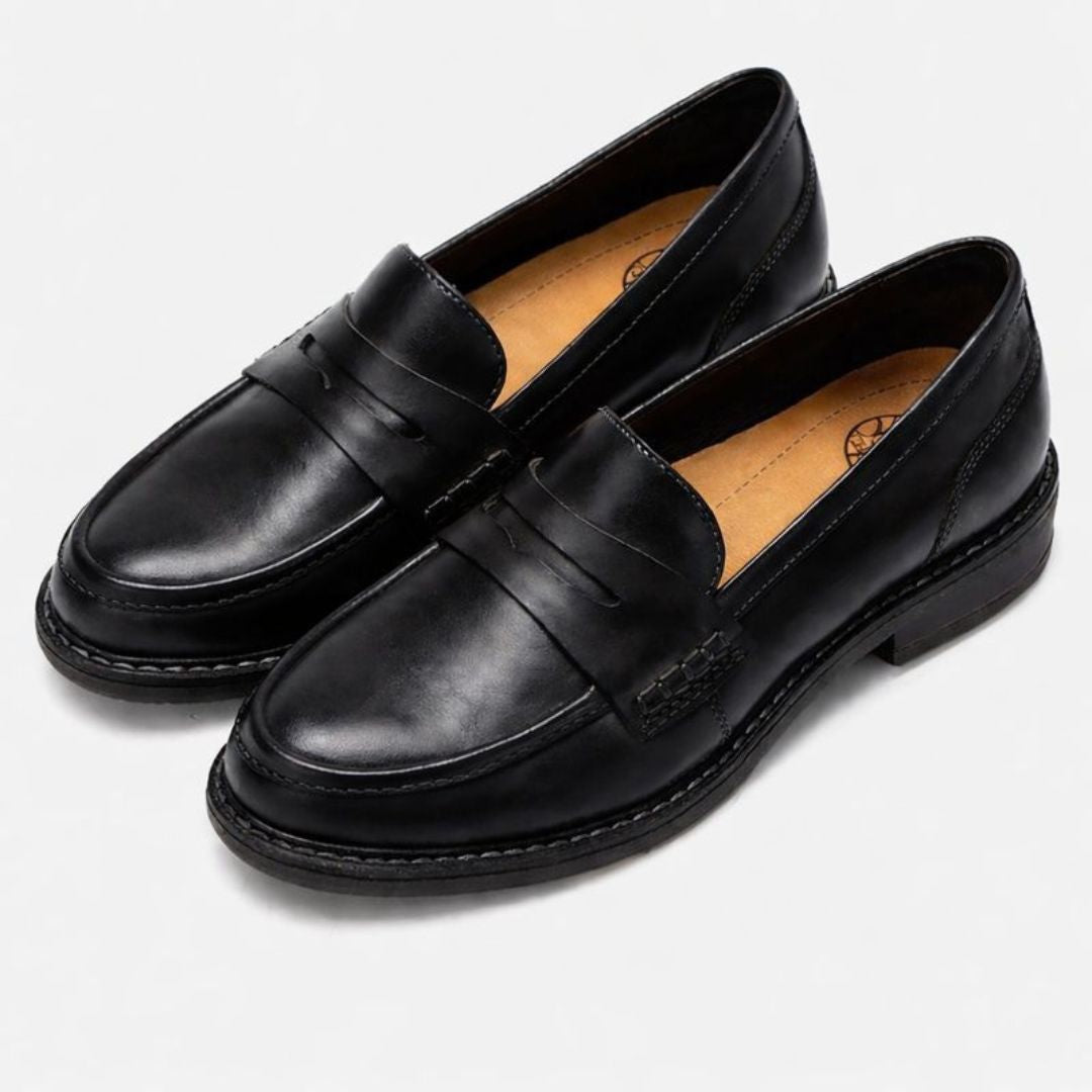Mocassins Orthopédiques en Cuir Semelle Confort pour Femme