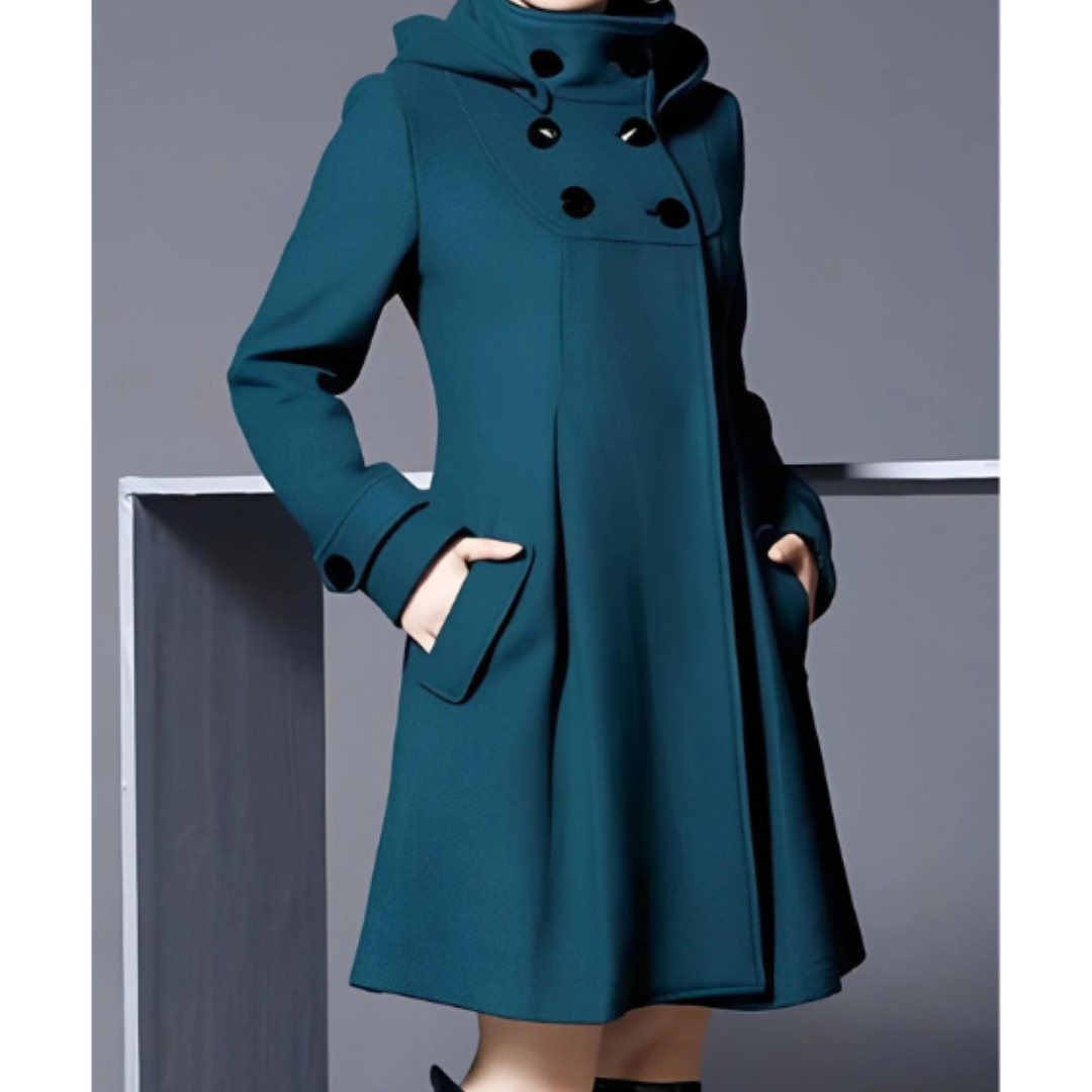 Manteau à Capuche Silhouette Fluide pour Femme