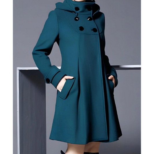Manteau à Capuche Silhouette Fluide pour Femme