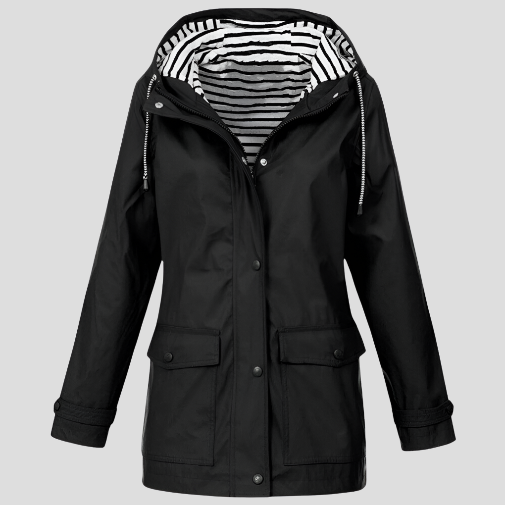 Veste Coupe-Vent à Capuche Ajustable pour Femme