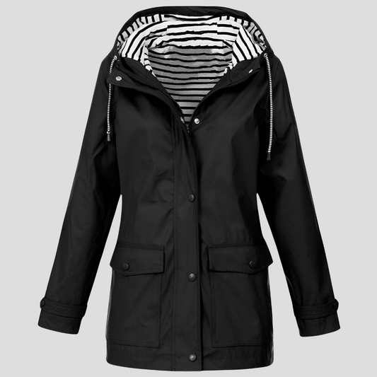 Veste Coupe-Vent à Capuche Ajustable pour Femme