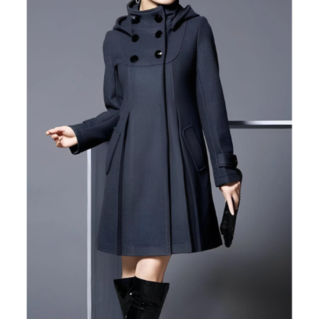 Manteau à Capuche Silhouette Fluide pour Femme