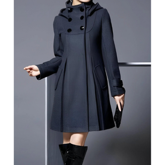 Manteau à Capuche Silhouette Fluide pour Femme