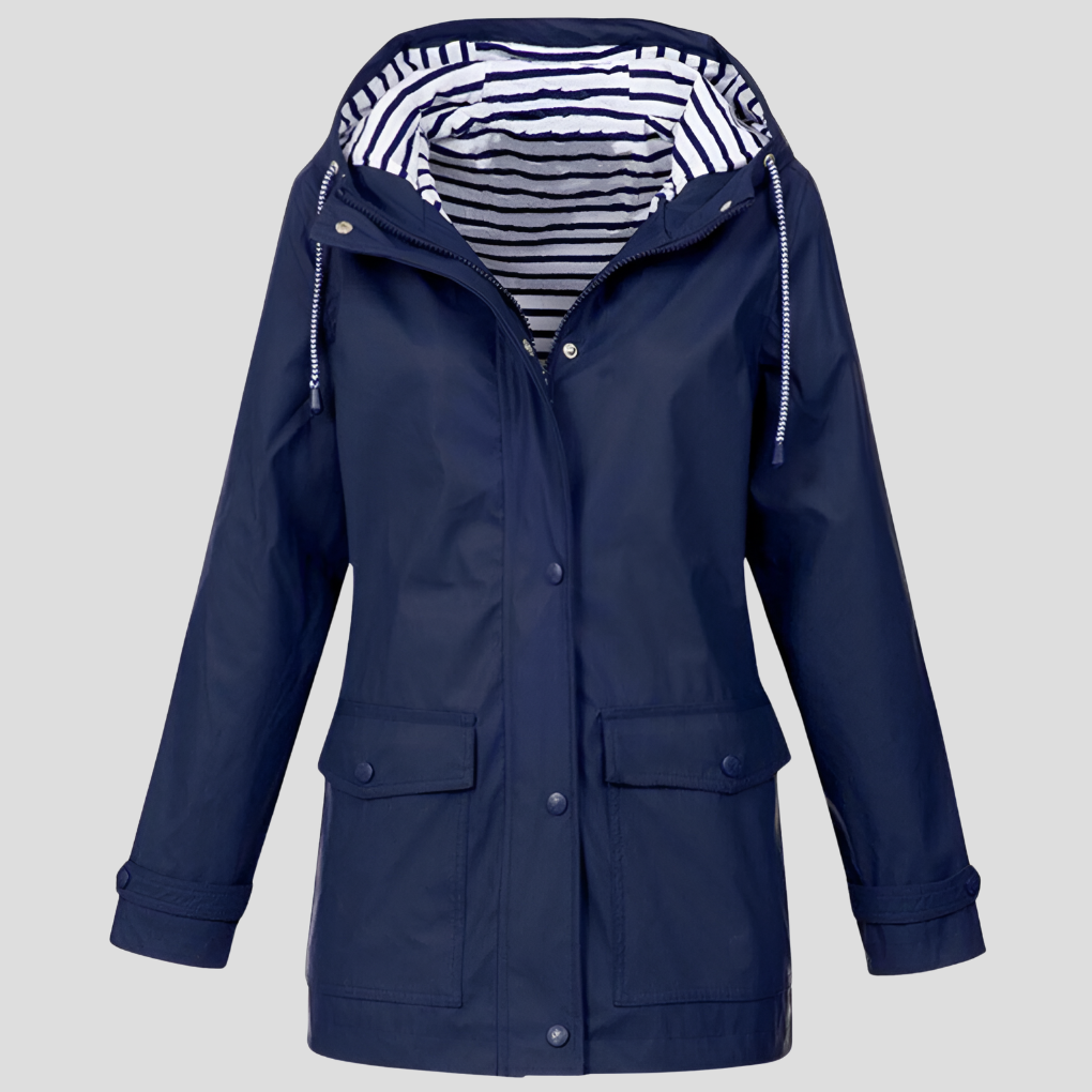 Veste Coupe-Vent à Capuche Ajustable pour Femme