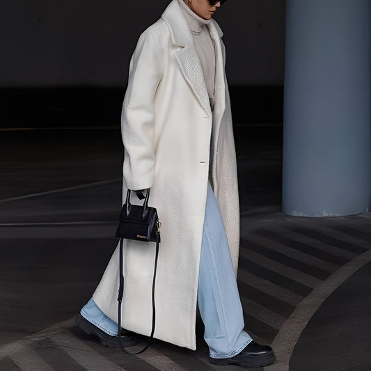 Manteau Long Coupe Ample Oversize pour Femme