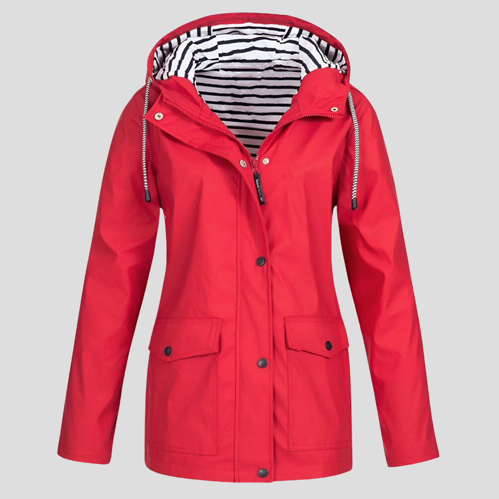 Veste Coupe-Vent à Capuche Ajustable pour Femme