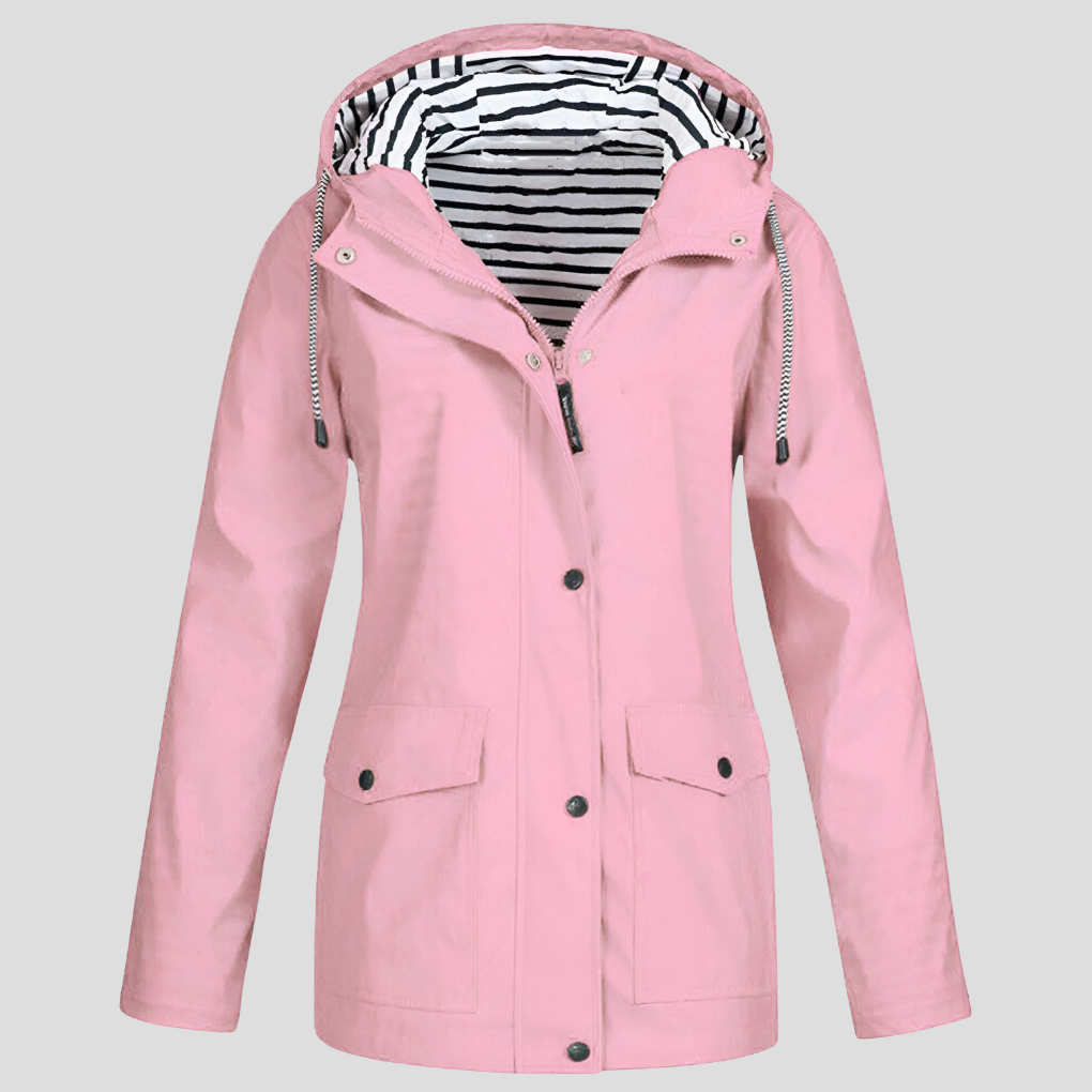 Veste Coupe-Vent à Capuche Ajustable pour Femme