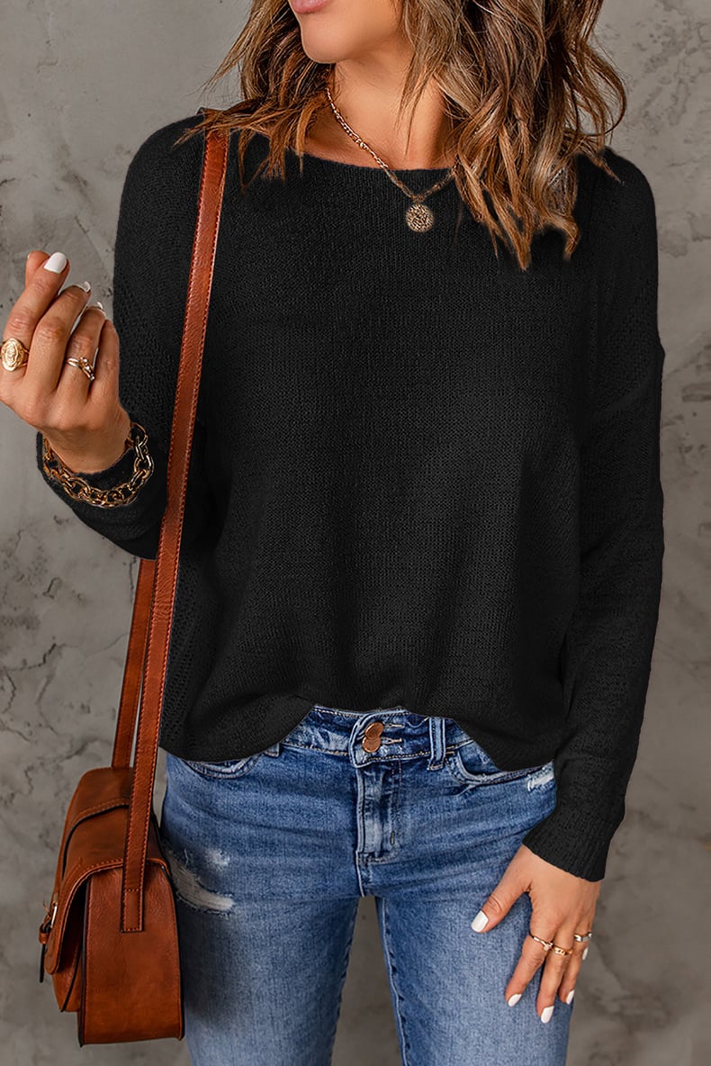 Pull en Laine Col Rond Coupe Ample pour Femme