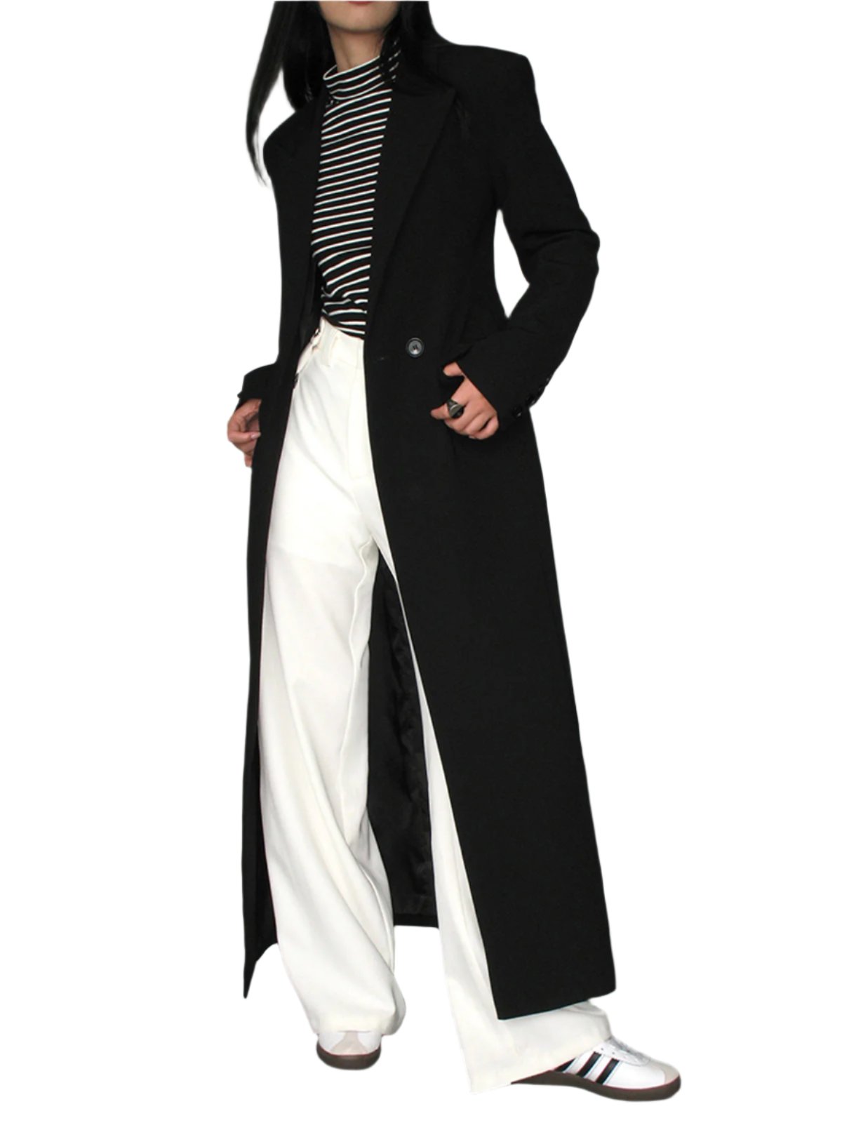 Manteau Long Coupe Classique pour Femme