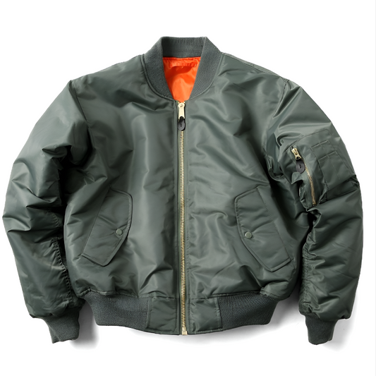 Blouson Bombardier Finitions Côtelées pour Femme