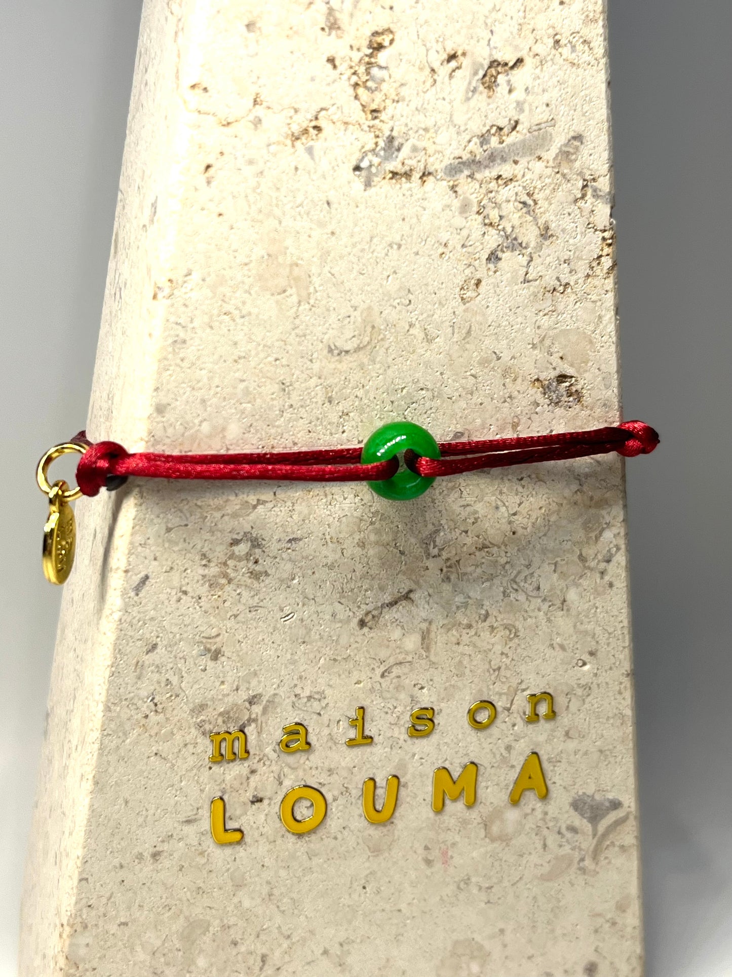 | Lucky | Bracelet - Jade green donut 平安口 -