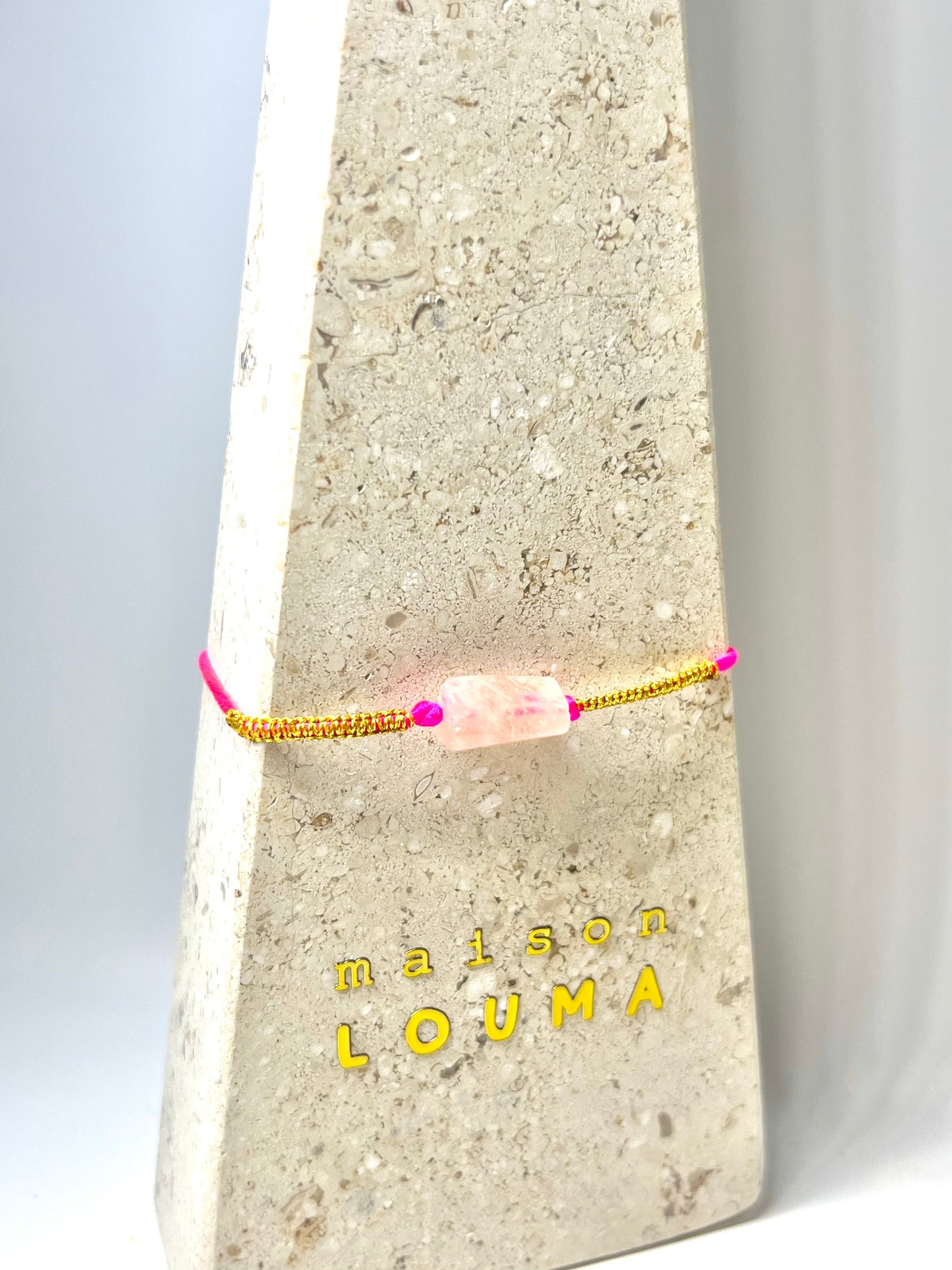 | Happiness | Kids Bracelet - Morganite stone -