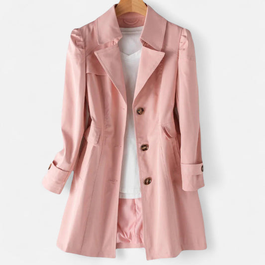 Trench Ceinturé Coupe Fluide pour Femme