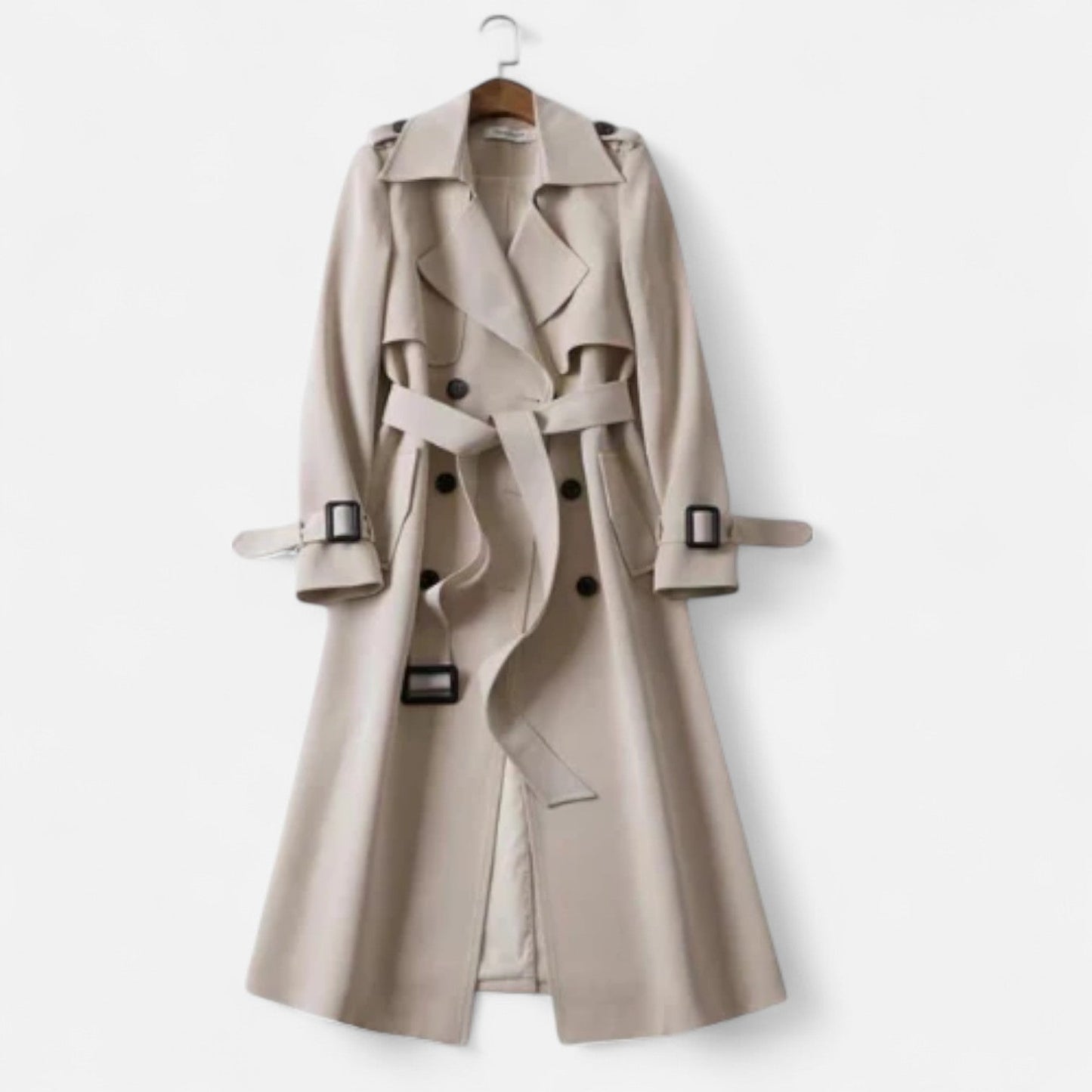 Manteau Long en Laine Coupe Cintrée pour Femme