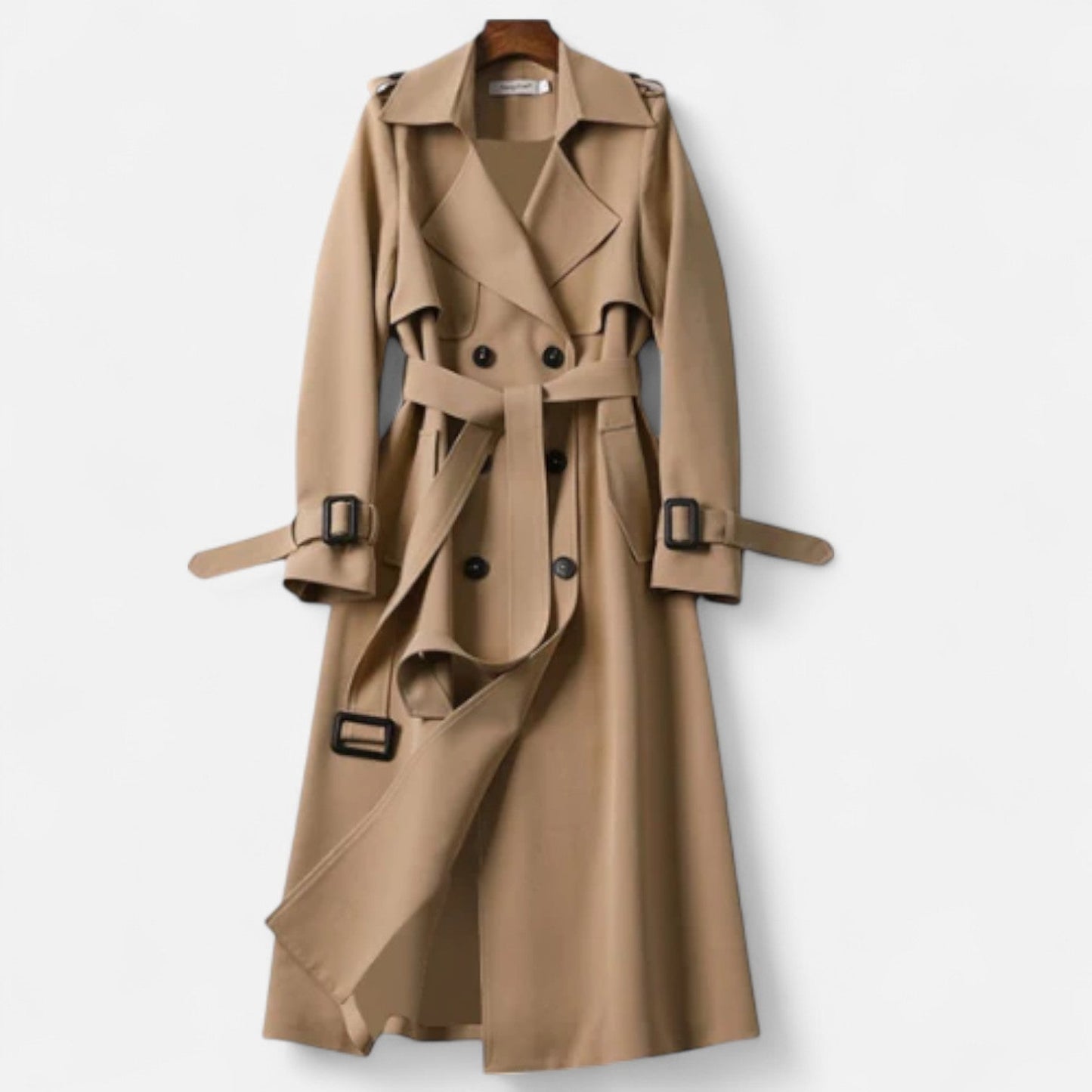 Manteau Long en Laine Coupe Cintrée pour Femme