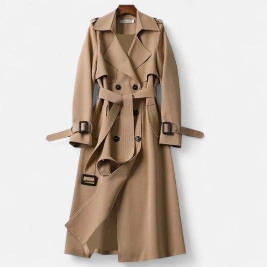 Manteau Long en Laine Coupe Cintrée pour Femme