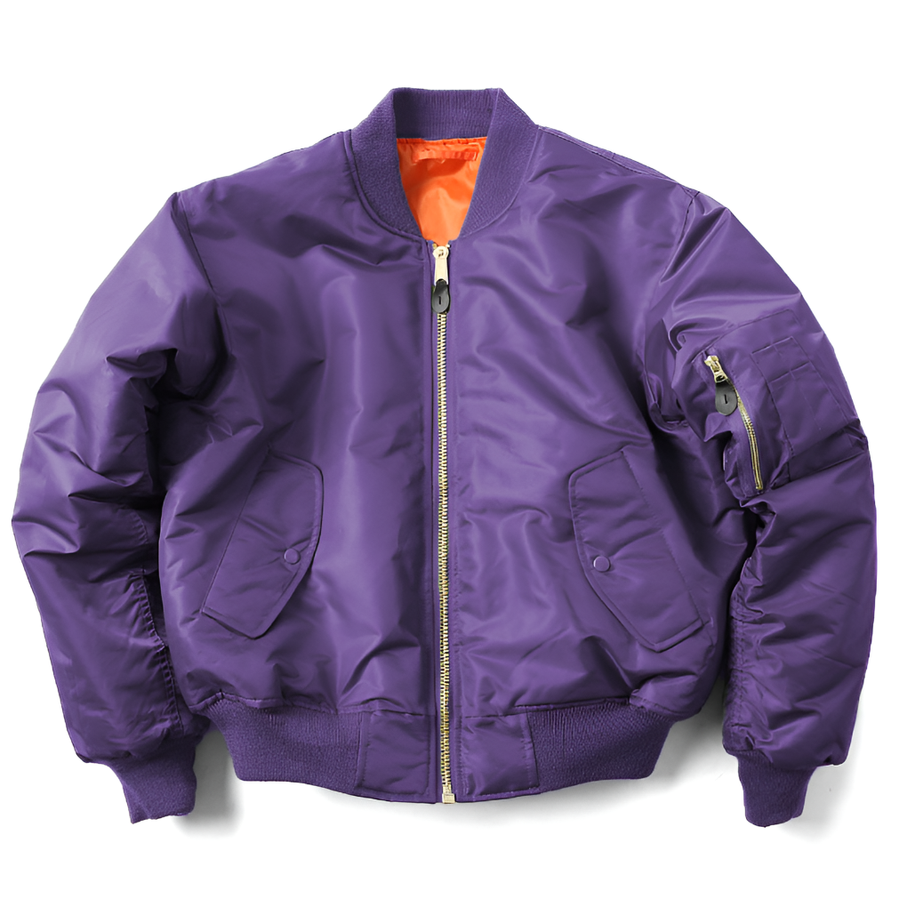Blouson Bombardier Finitions Côtelées pour Femme