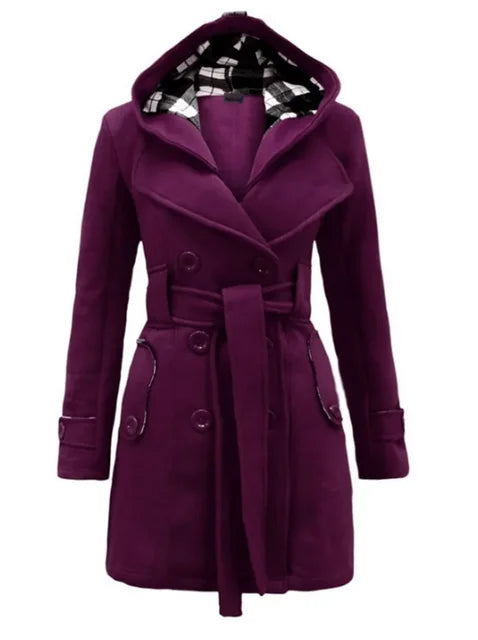 Manteau Trench Imperméable Tissu Déperlant pour Femme