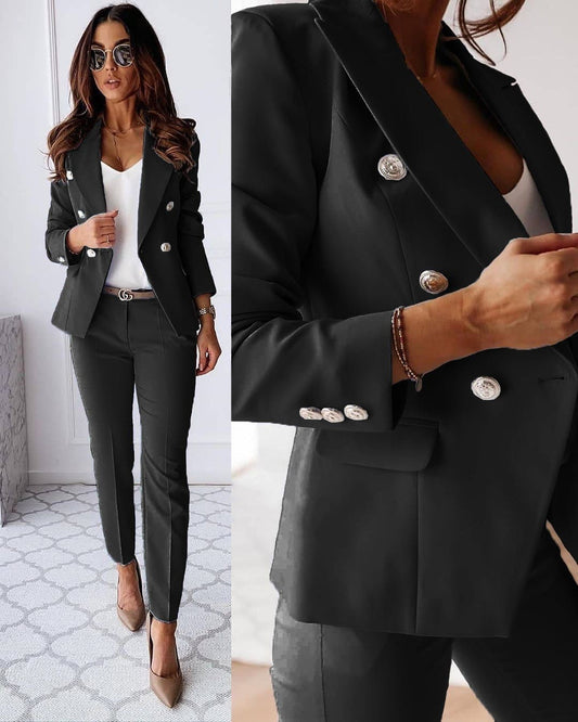 Ensemble Blazer et Jupe Coordonnés pour Femme