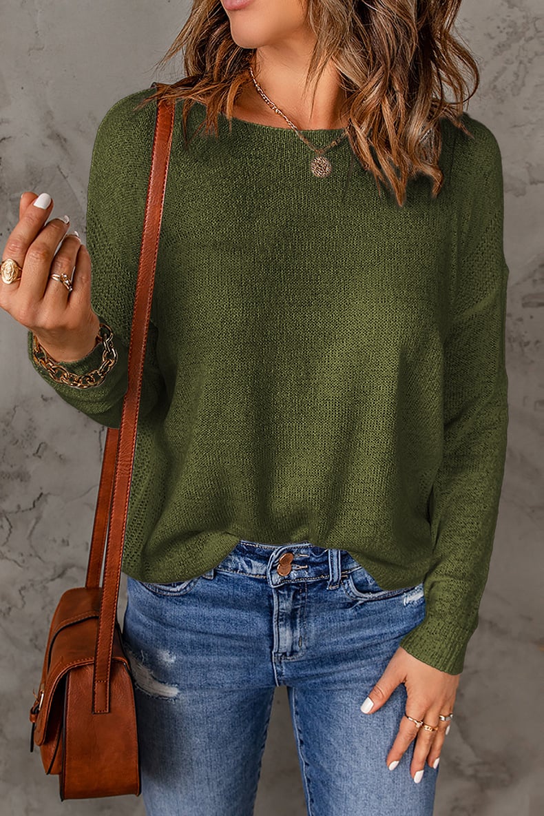 Pull en Laine Col Rond Coupe Ample pour Femme