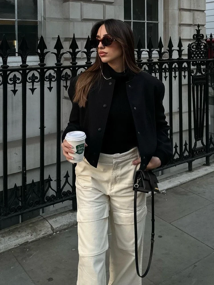 Blouson Bombardier Coupe Ample pour Femme