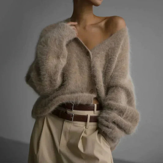 Cardigan Ultra-Doux Coupe Ample pour Femme