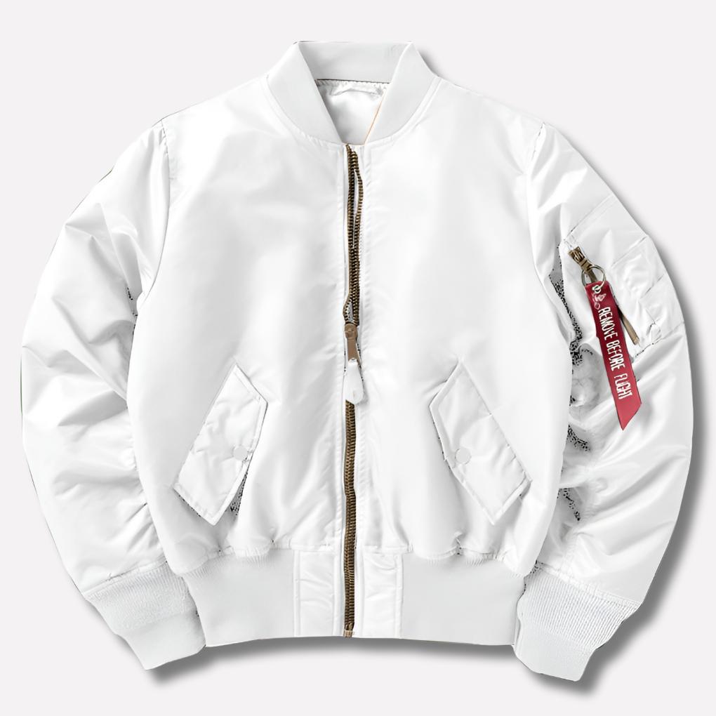 Blouson Bombardier Finitions Côtelées pour Femme
