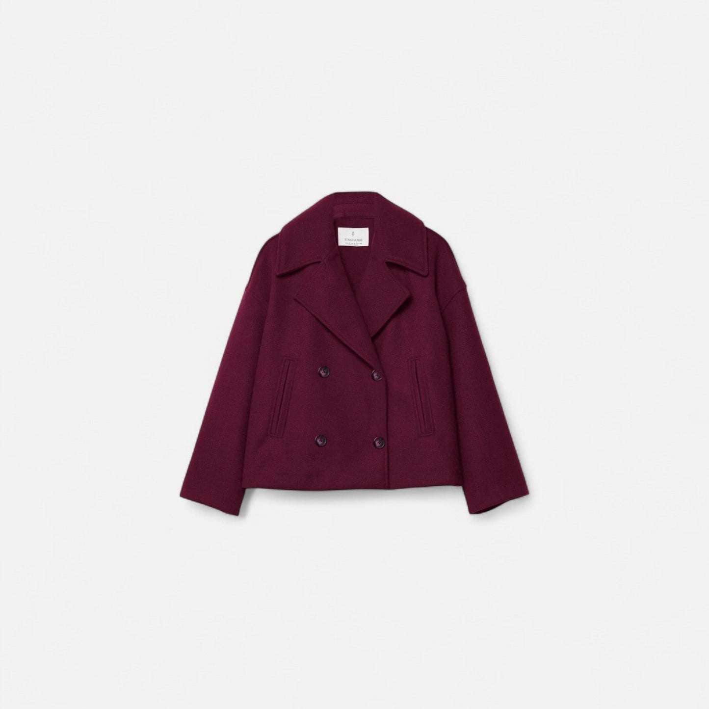 Veste Cintrée en Laine Fermeture Dissimulée pour Femme