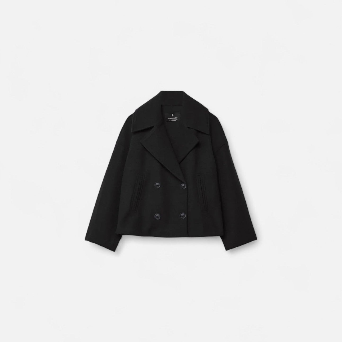 Veste Cintrée en Laine Fermeture Dissimulée pour Femme
