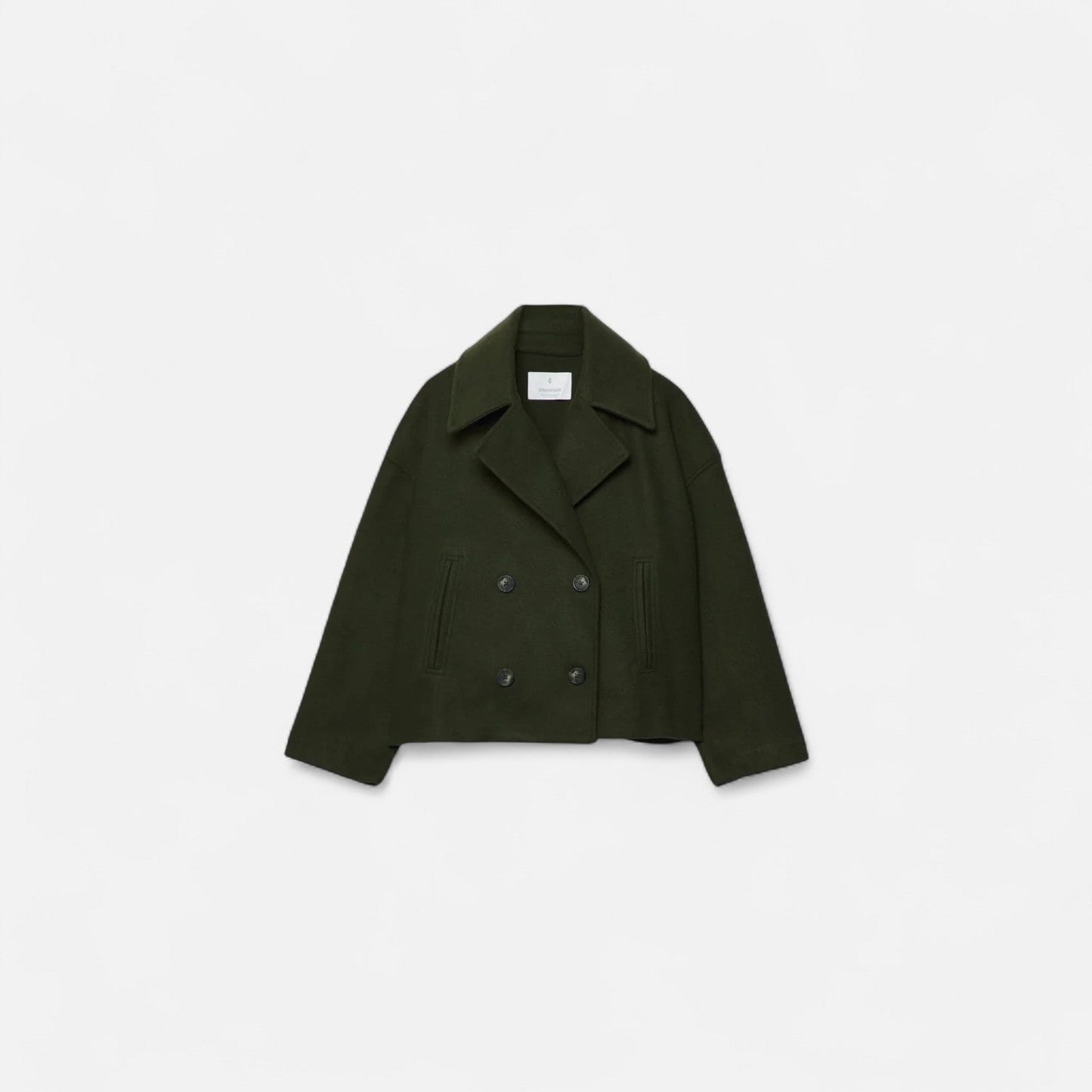 Veste Cintrée en Laine Fermeture Dissimulée pour Femme