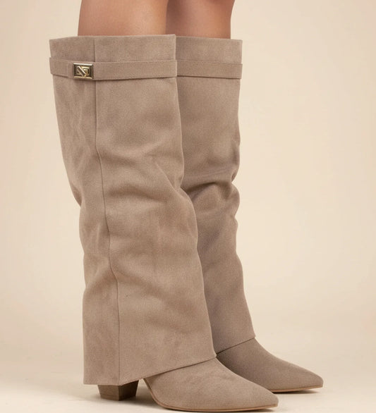 Bottes Hautes Slouch Bout Pointu pour Femme