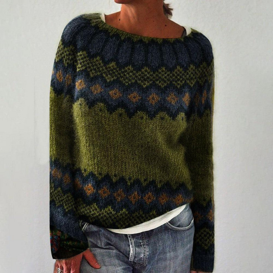 Pull Rayé Coupe Décontractée pour Femme